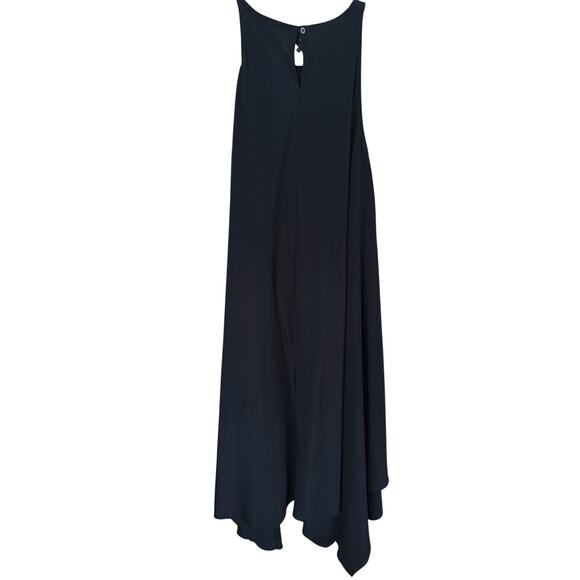 Hatch Single Pleat Black A-Line Midi Dress Small Quiet Luxury Maternity Event - Picture 5 of 8